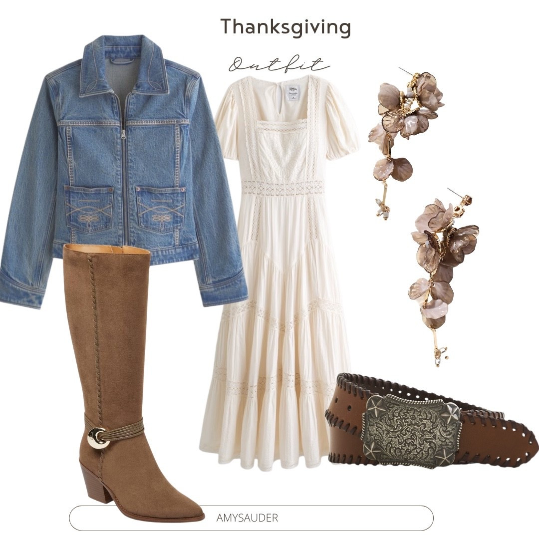 Thanksgiving outfit idea. Fall outfit. Western. Boots dress. Brunch outfit. Date night.

#LTKStyleTip #LTKHoliday #LTKSeasonal