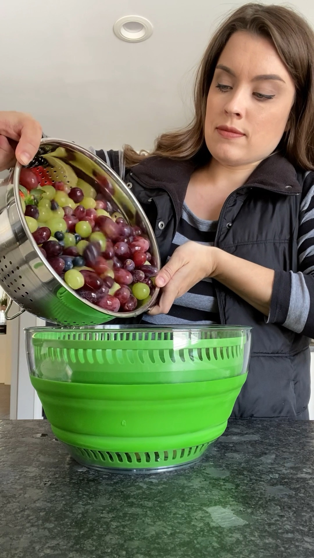 Use a salad spinner to spin dry fruit after washing! 🤯

#LTKhome #LTKfamily #LTKFind