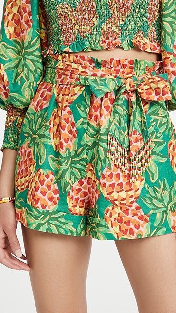 Pineapple Galore Paper Bag Shorts | Shopbop
