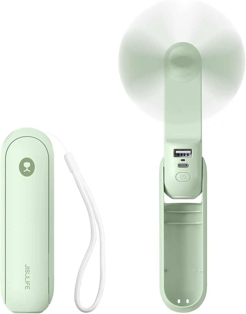JISULIFE Portable Handheld Fan, Mini Rechargeable Hand Fan, Small Battery Operated 14-21hrs, Pers... | Amazon (US)