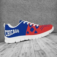 Chicago Cubs Fan Shoes/Trainers Sneakers - Mens, Womens & Kids Wear Or Gift White | Etsy (US)