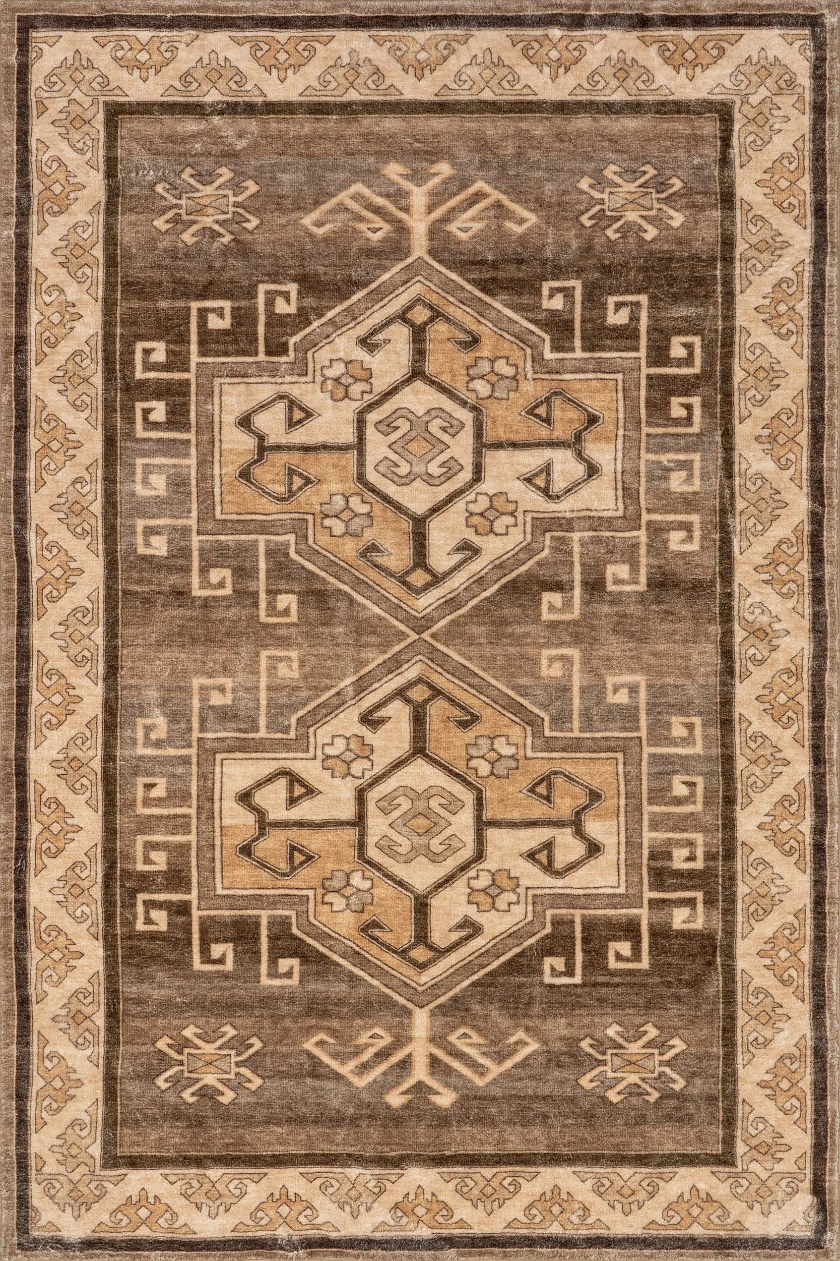 Norma Vintage Medallion Washable Rug | Rugs USA