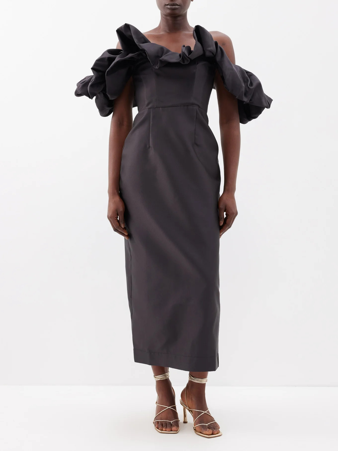 Suzi off-the-shoulder taffeta dress | ALÉMAIS | Matches (US)