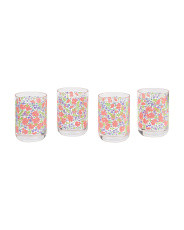 Set Of 4 Spring Floral Acrylic Cups | Drinkware | Marshalls | Marshalls