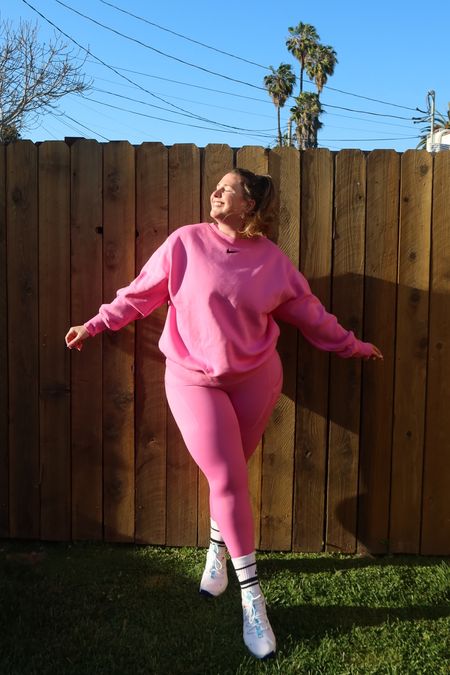 Linking my fav new pieces from @nikewellcollective 💞 

I’m wearing the Swoosh Bra in an XL, the Nike Go 7/8 leggings in a size XL, crop top in size XL, phoenix fleece in a size 1X (I sized up!), and the Metcons in a size 10.5 (I sized up half a size). #nikepartner #feelyourall 

#LTKplussize #LTKfitness #LTKmidsize