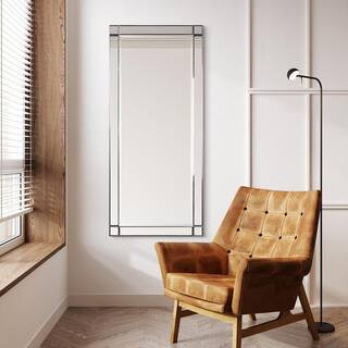 Large Rectangle Clear Beveled Glass Contemporary Mirror (54 in. H x 24 in. W) | The Home Depot