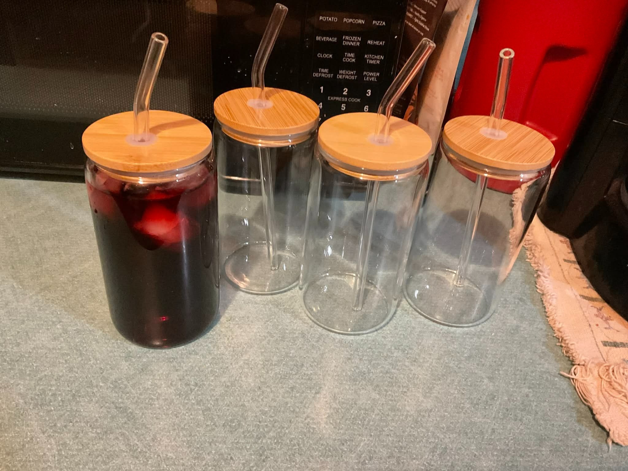 I am in love with these beauties. To have a glass with a lid and a straw already together. I'd love to see it by my bedside to cover a beverage in the evening time.

#LTKFamily #LTKHome #LTKFindsUnder50