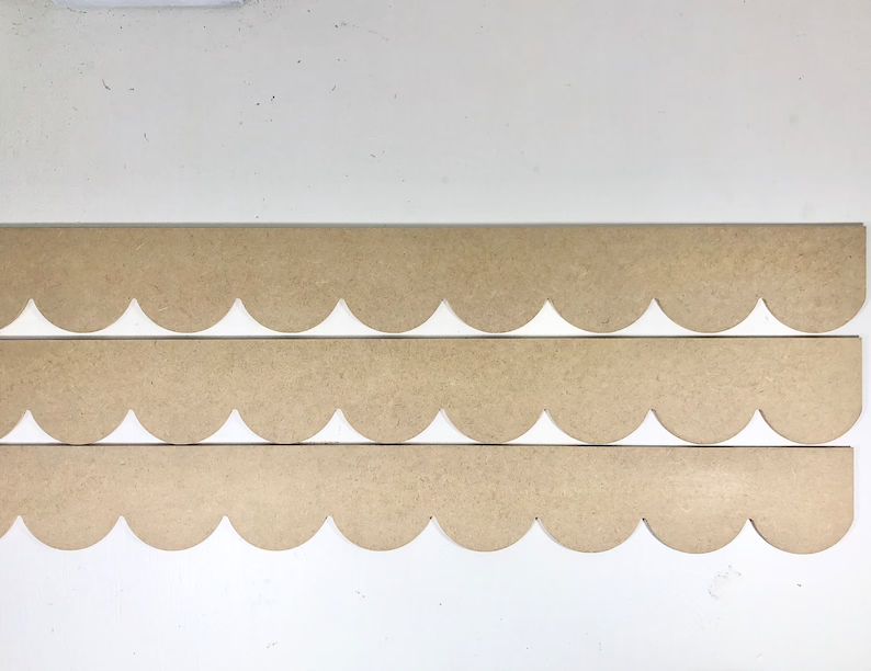 Scallop Pattern MDF Wood Cutout 3 Pack  Each Piece 46 | Etsy | Etsy (US)