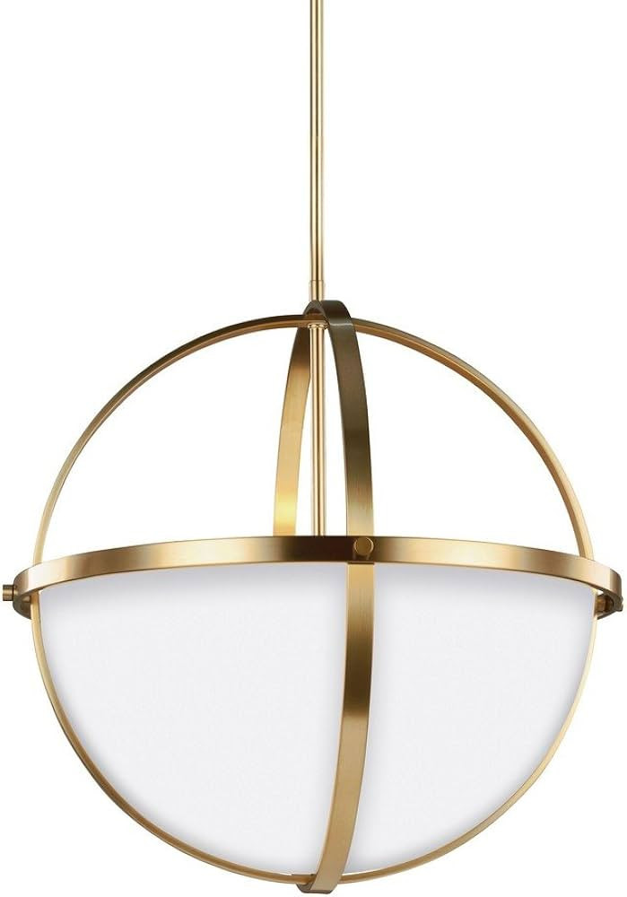 Generation Lighting 6624603EN3-848 Alturas Three - Light Pendant Hanging Modern Fixture, Satin Br... | Amazon (US)