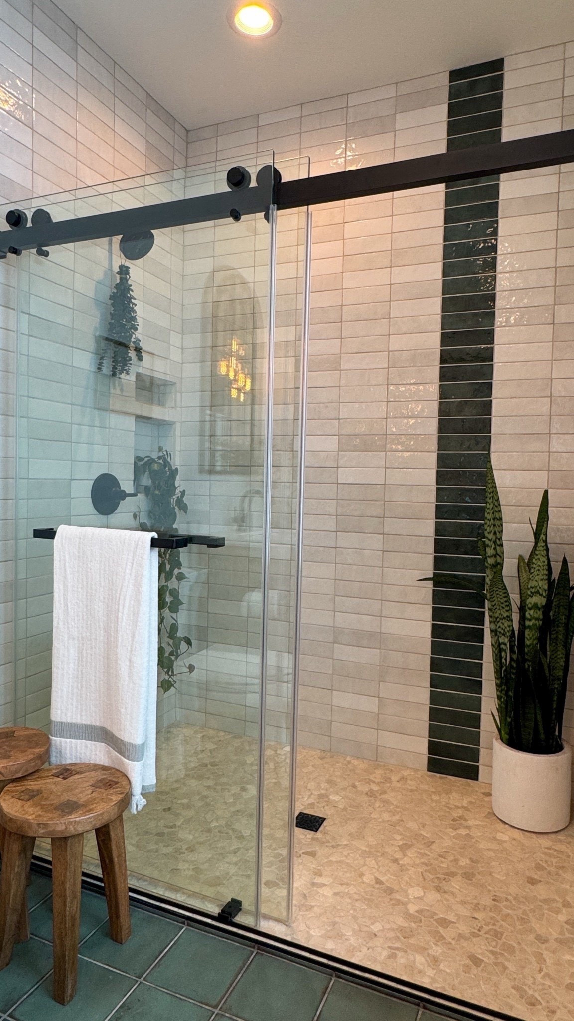 Proof that less really is more in a bathroom. Light tones, natural textures, and subtle green accents create that clean, open aesthetic that instantly feels refreshed.

Bathroom decorations, shower inspo, master bathroom, neutral bathroom, spa inspo, home decorations, interior design, home decor

#LTKHome #LTKSaleAlert