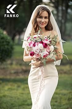 FANKO Fake Rose Artificial Flowers: Silk Flowers Light Pink Peony Artificial Flowers Bouquet Bulk... | Amazon (US)