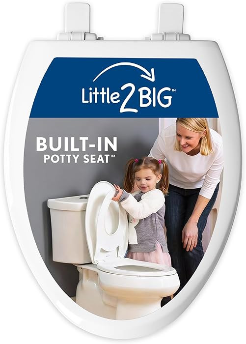 Little2Big Toilet Seat with Built-In Toddler Potty Training Seat, Slow Close, Easy to Install, Ma... | Amazon (US)
