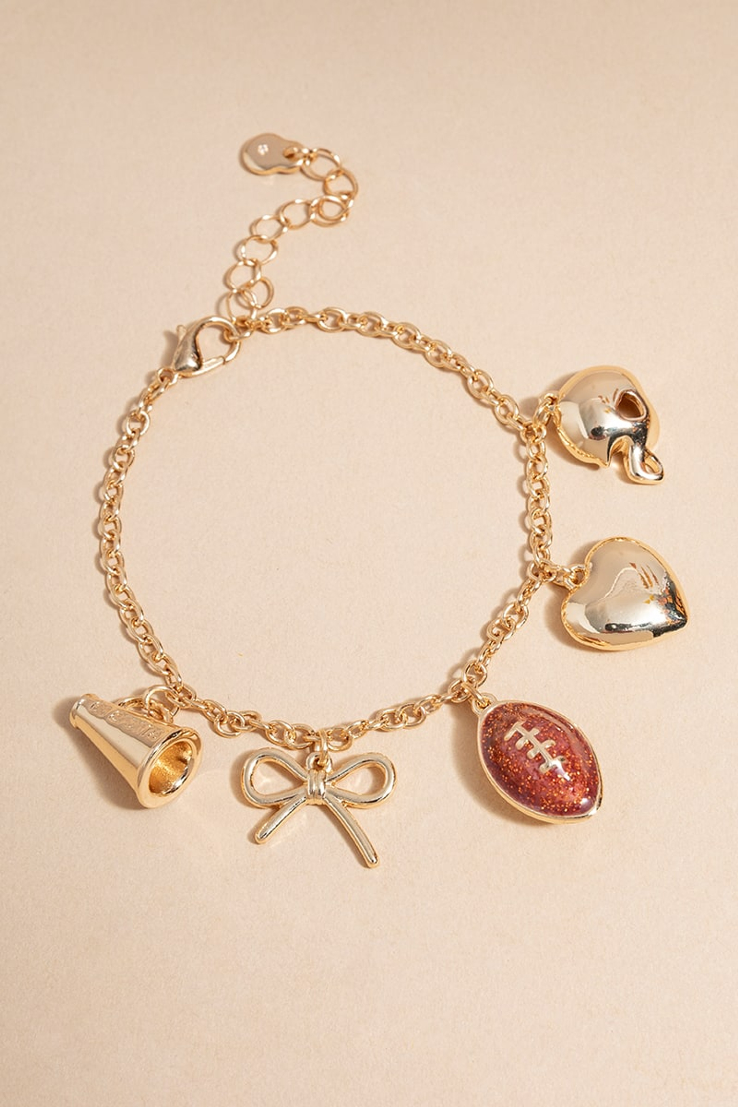 Football Charm Bracelet | Francesca's