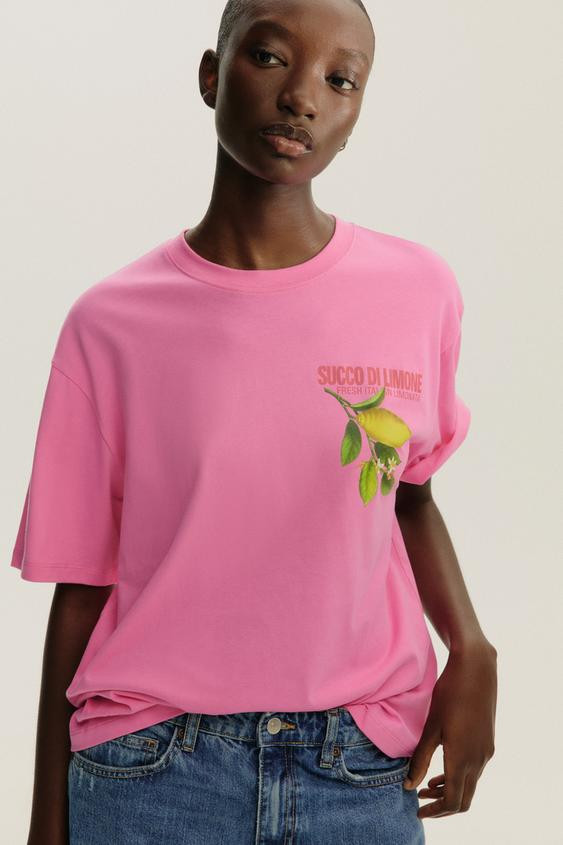 LEMON PRINT T-SHIRT | Zara UK