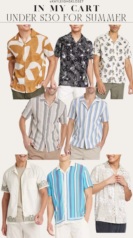 Men’s summer shirts for under $30 

Target style, target outfit, affordable men’s style 

#LTKStyleTip #LTKMens #LTKFindsUnder50