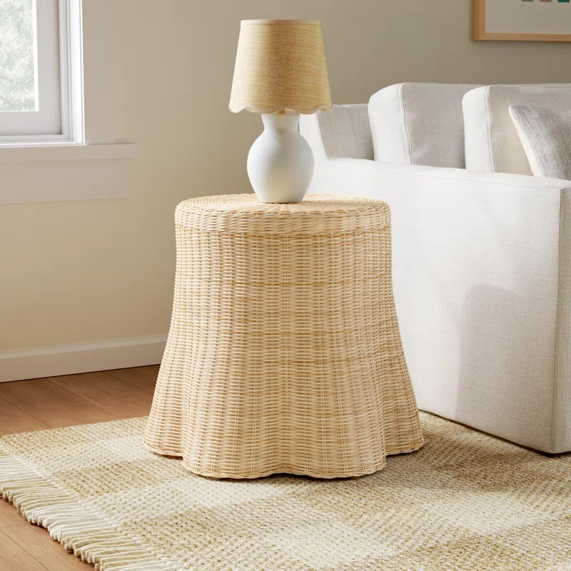 Cabo Woven Rattan End Table | Wayfair North America
