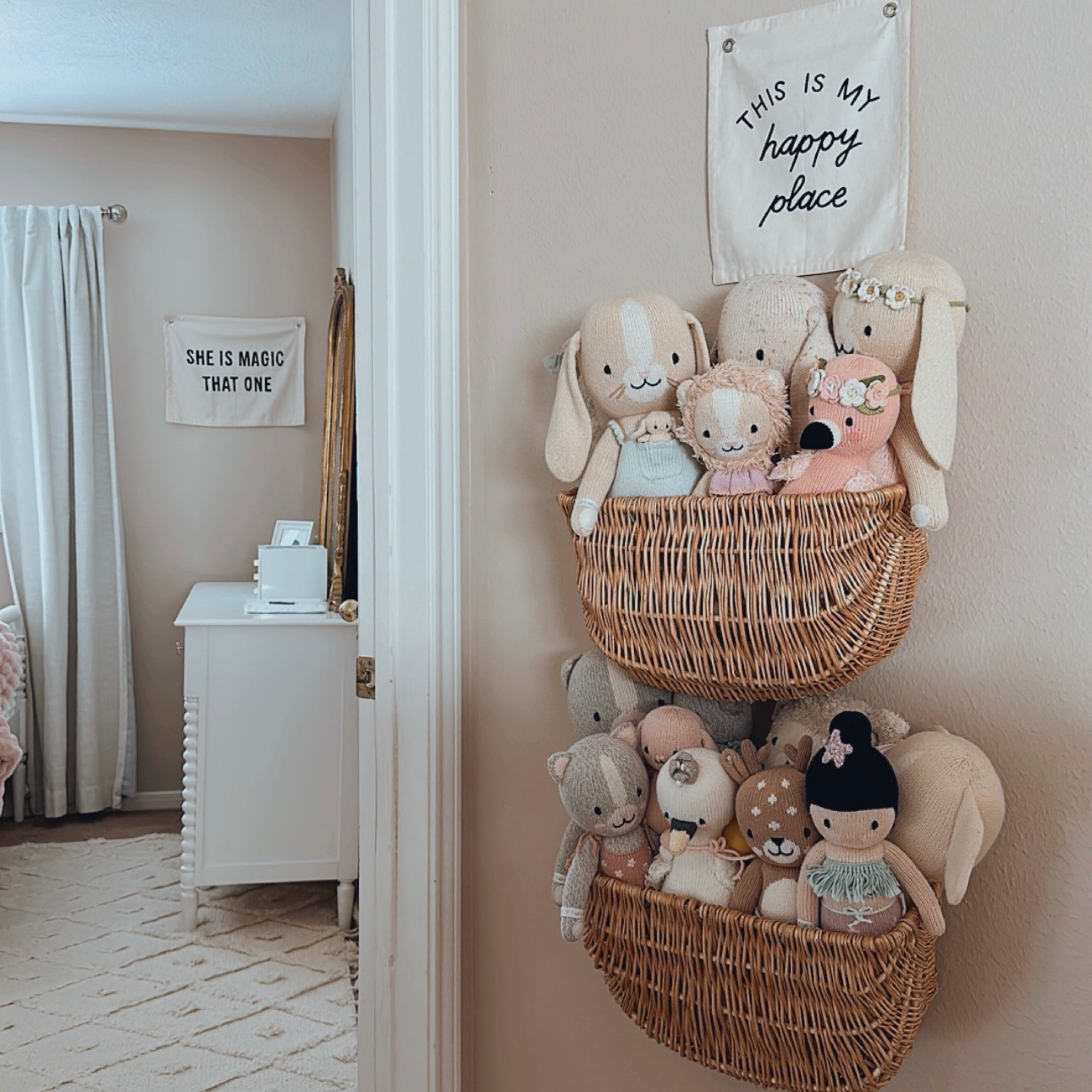 Wall Baskets for storing stuffed animals 

#baskets #storage #oeganization #organize #homedecor 

#LTKfamily #LTKfindsunder50 #LTKhome
