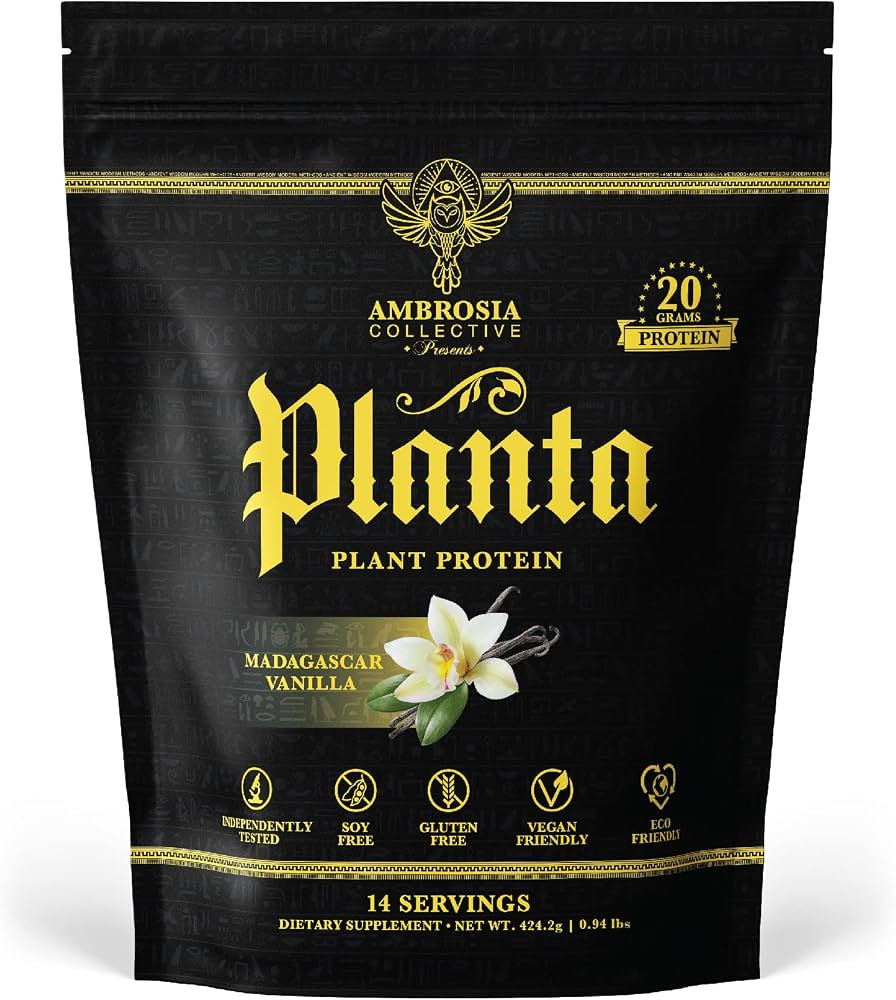 Ambrosia Plant Based Protein Powder 20g | Clean Vegan Pea Protein Powder | Gluten & Dairy Free, K... | Amazon (US)