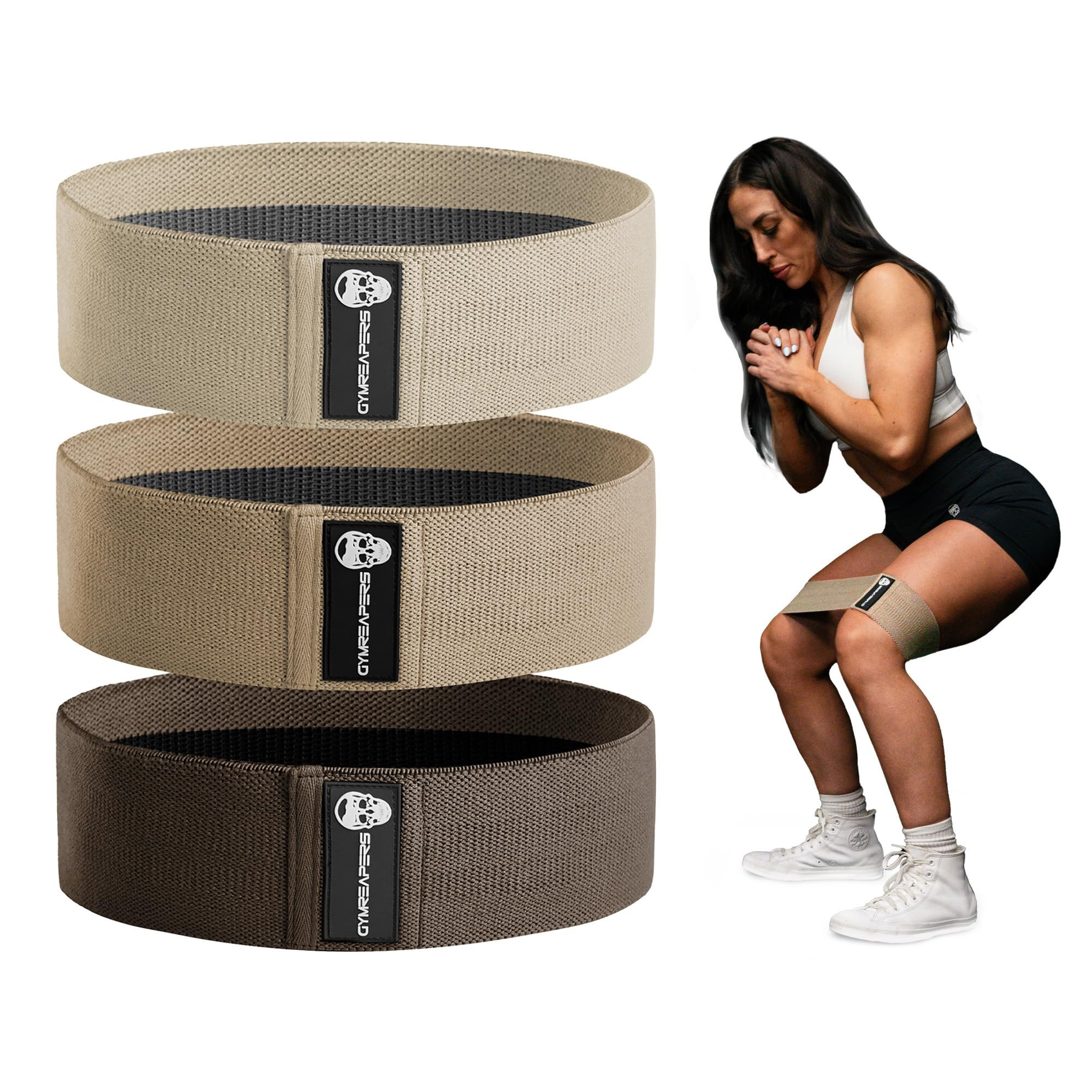 Hip Bands for Booty Workouts | Non Slip Fabric Band Set with 3 Levels - Resistance Bands for Legs... | Amazon (US)