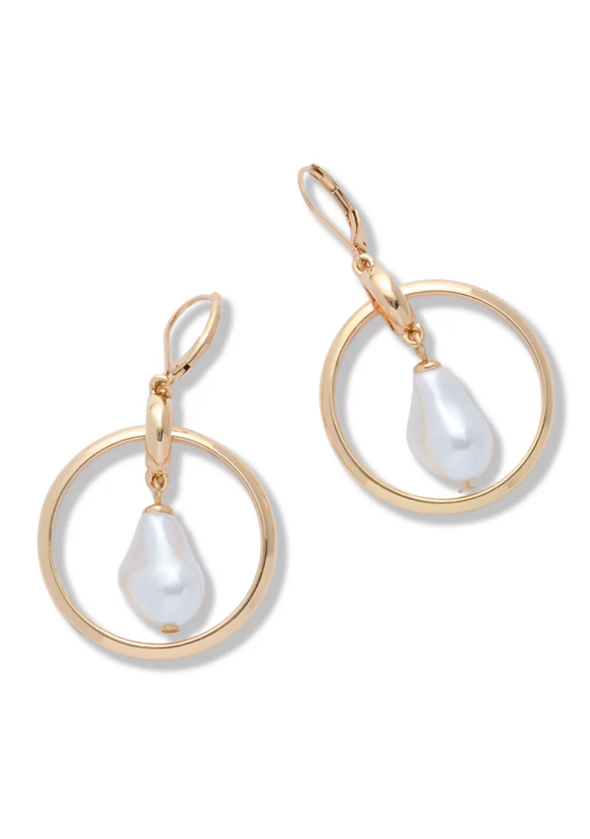 Orbital Pearl Drop Earrings | Belk
