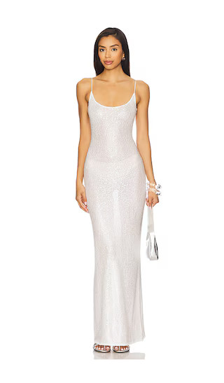 Rossa Maxi Dress in White | Revolve Clothing (Global)