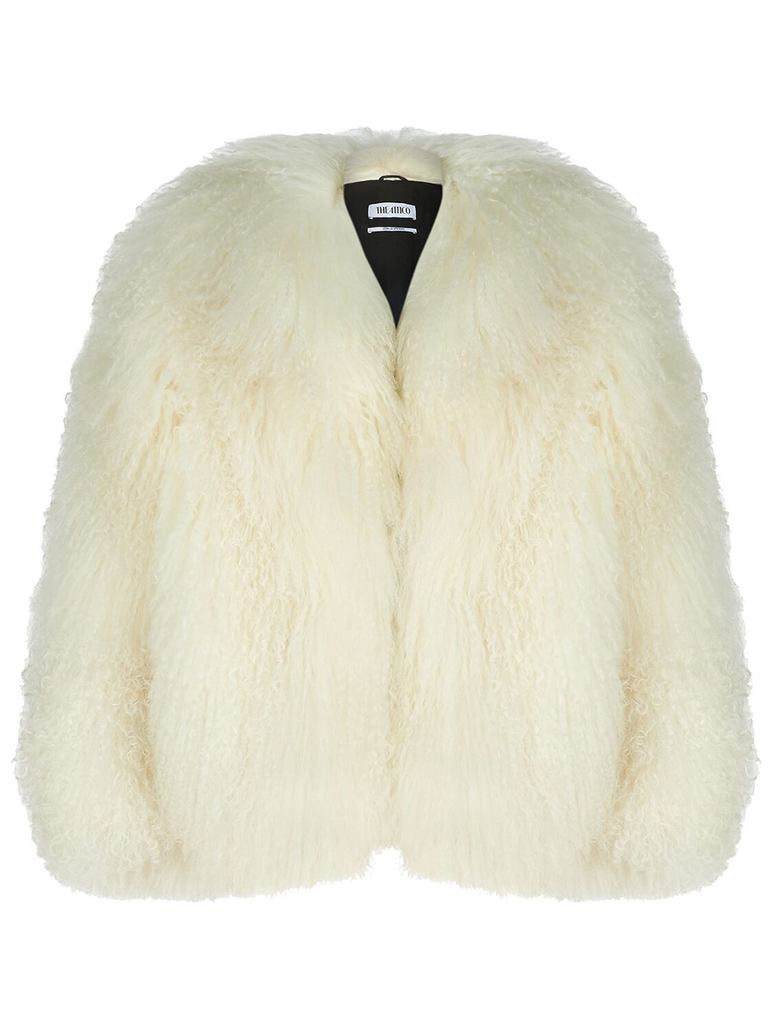 THE ATTICO | Mongolia fur short coat | WOMEN | White | 38 | Sheep | | Luisaviaroma