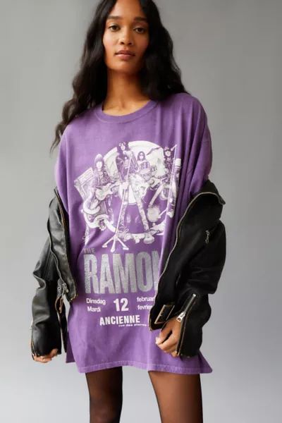 Ramones Glitter Ink T-Shirt Dress | Urban Outfitters (US and RoW)