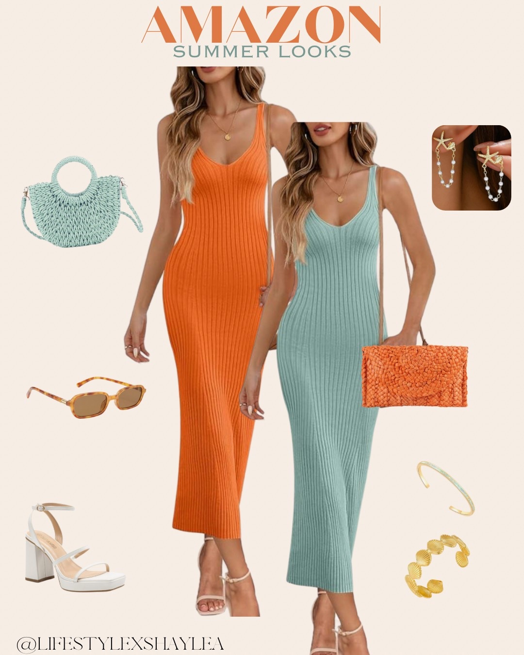 Amazon summer looks! 
Beach vacation dress.
Summer fashion.
Vacation outfit.
Summer styles.

#summer #summerstyles #vacation #vactionoutfit #summerdress #beachdress #accessories #swimcoverup #sunglasses #heels #purse #bag #summerbag 

#LTKFindsUnder50 #LTKSeasonal #LTKItBag