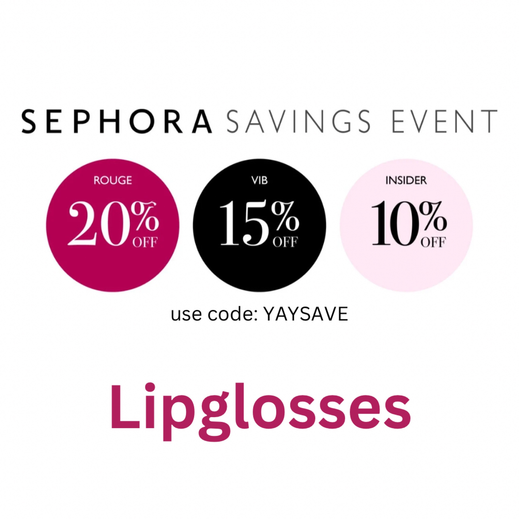 My favorite lip glosses! 

#LTKxSephora #LTKsalealert #LTKbeauty