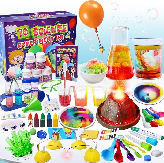 UNGLINGA 70 Lab Experiments Science Kits for Kids Educational Scientist Toys Birthday Gifts Idea ... | Amazon (US)