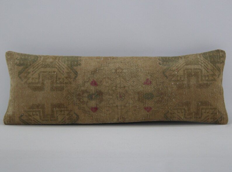 Long Lumbar Pillow Cover ,12"x36" Turkish rug pillow sham,turkish pillow cover, turkey pillow,Kil... | Etsy (US)