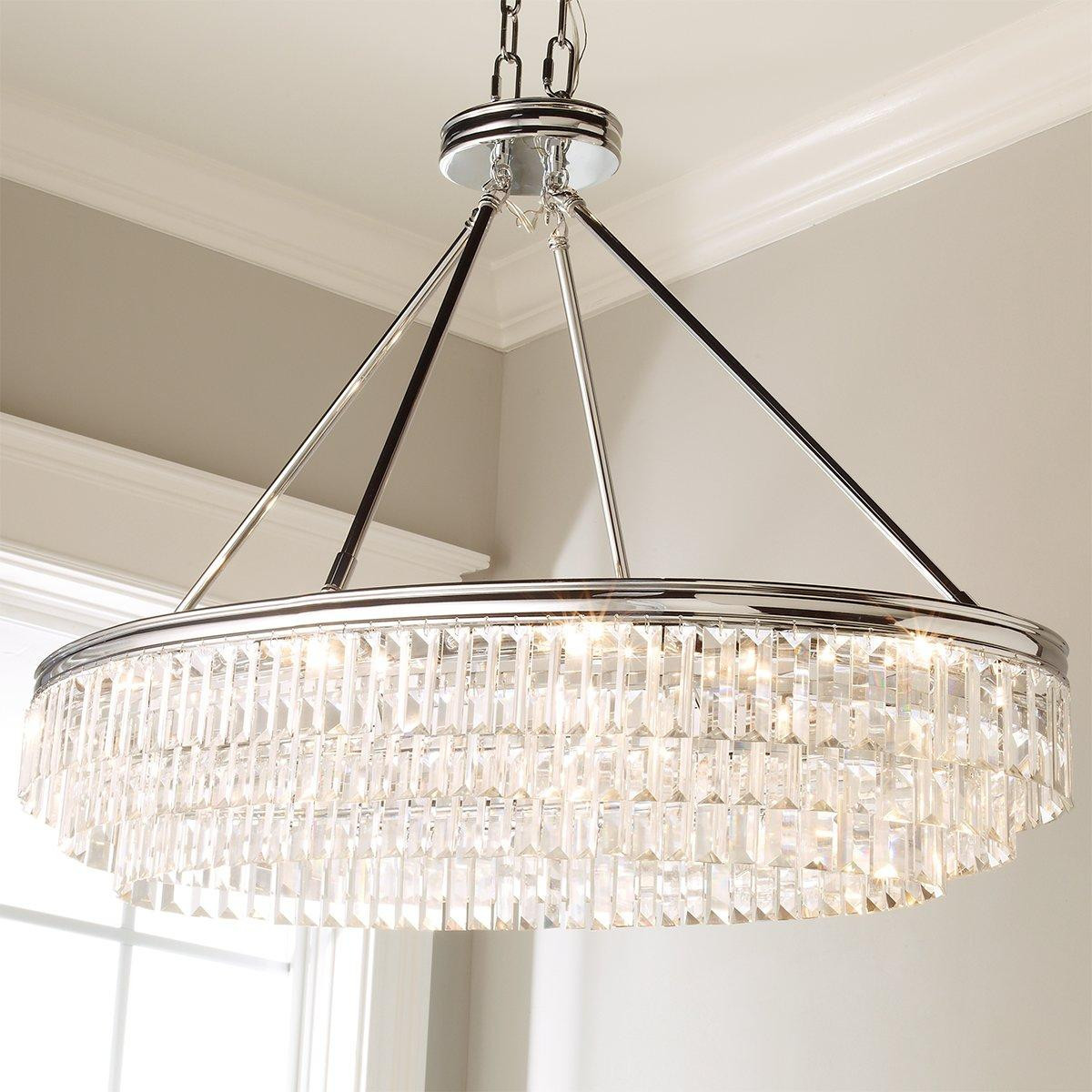 Faceted Glass Layered Island Chandelier | Shades of Light