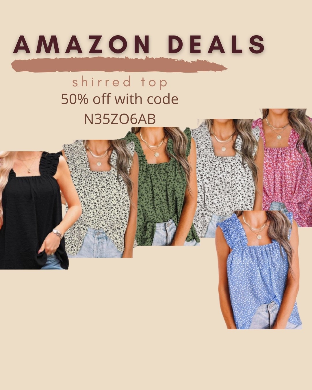 $9 ends 2:8

Amazon fashion
Amazon deals
Shirred too
Cute top

#LTKSaleAlert