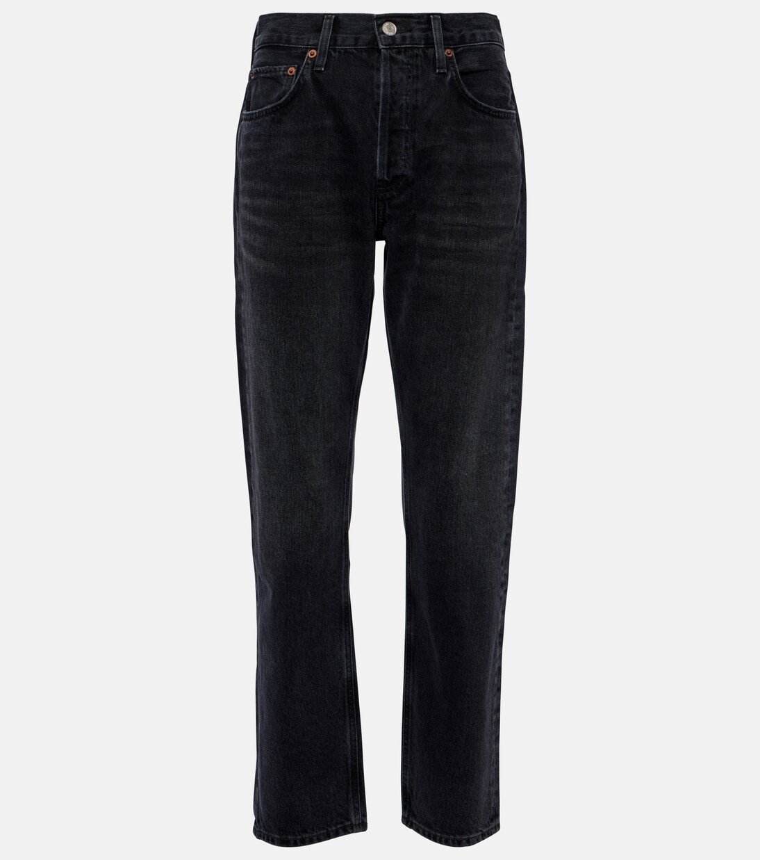 Parker Long mid-rise straight jeans | Mytheresa (INTL)
