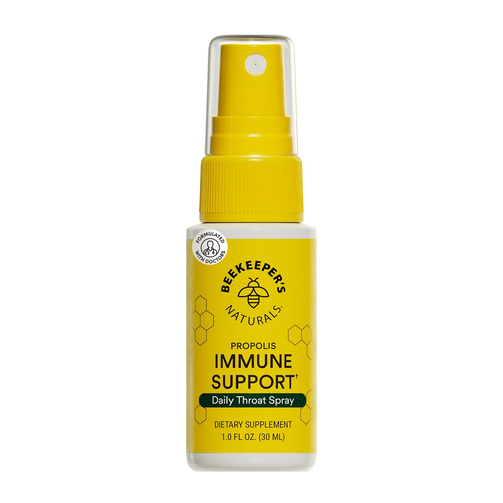 Propolis Throat Spray by Beekeeper's Naturals - 95% Bee Propolis Extract, Natural Immune Support ... | Amazon (US)
