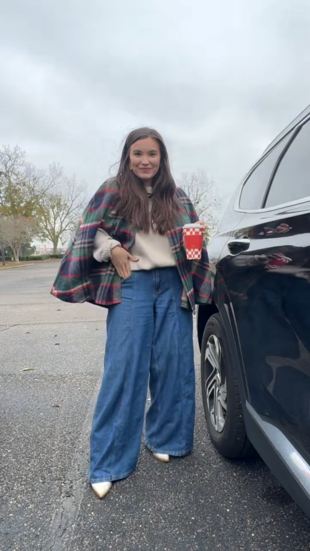 Outfit of the day 🤎
This plaid poncho outfit is a go-to for fall and winter layering. My exact poncho is a few years old, so I linked similar plaid ponchos in both budget-friendly and high-end options. I styled it with my favorite wide leg jeans from Amazon and a cream knit sweater I wear on repeat all winter. A cozy, neutral outfit that works for casual everyday wear, errands, or coffee dates! 

#LTKootd #LTKSaleAlert #LTKmomlife