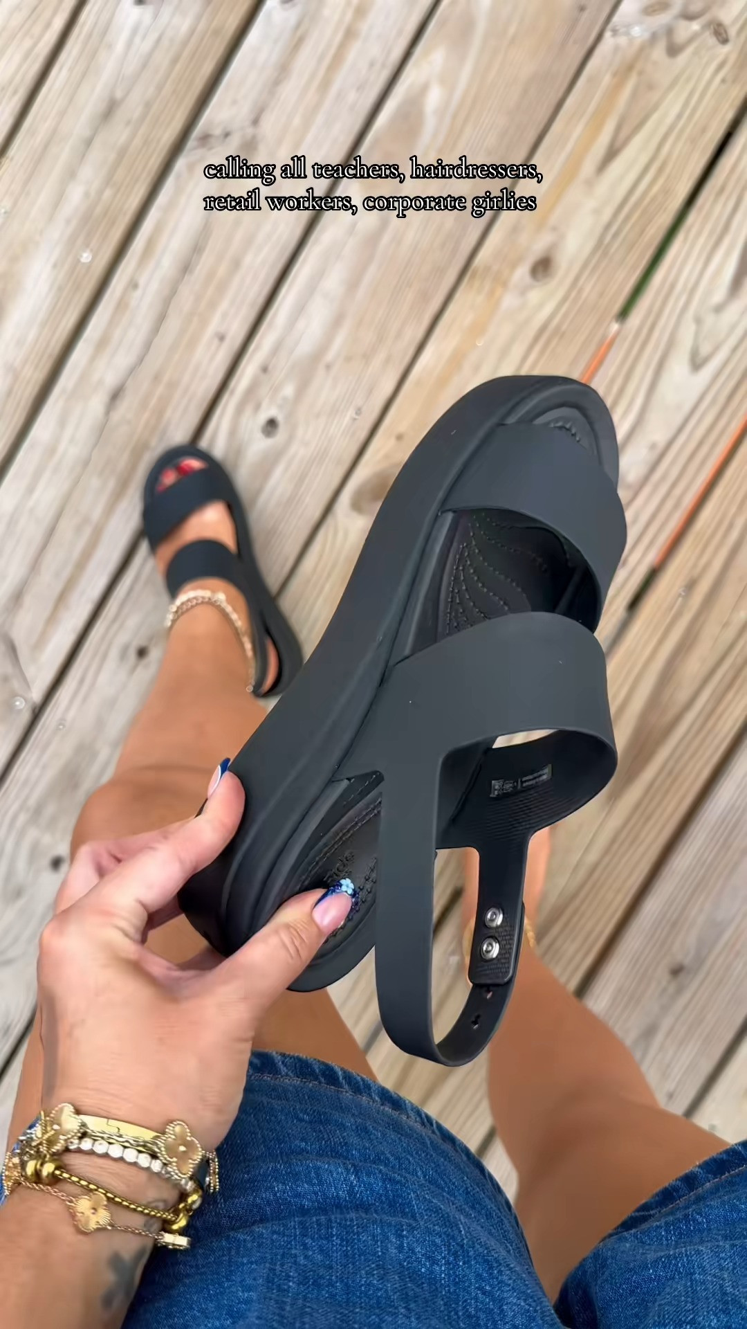 Crocs Brooklyn platform sandals saved me when I was teaching! #crocs #crocssandals #crocssuperbrandday #dealsforyoudays #crocsbrooklyn #ad 

 #LTKootd #LTKWorkwear #LTKTravel