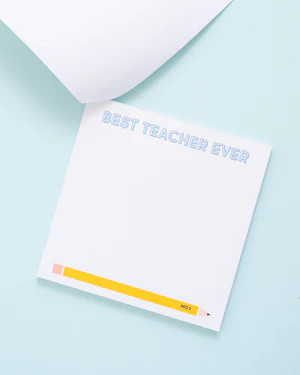Best Teacher Ever Notepad | Joy Creative Shop