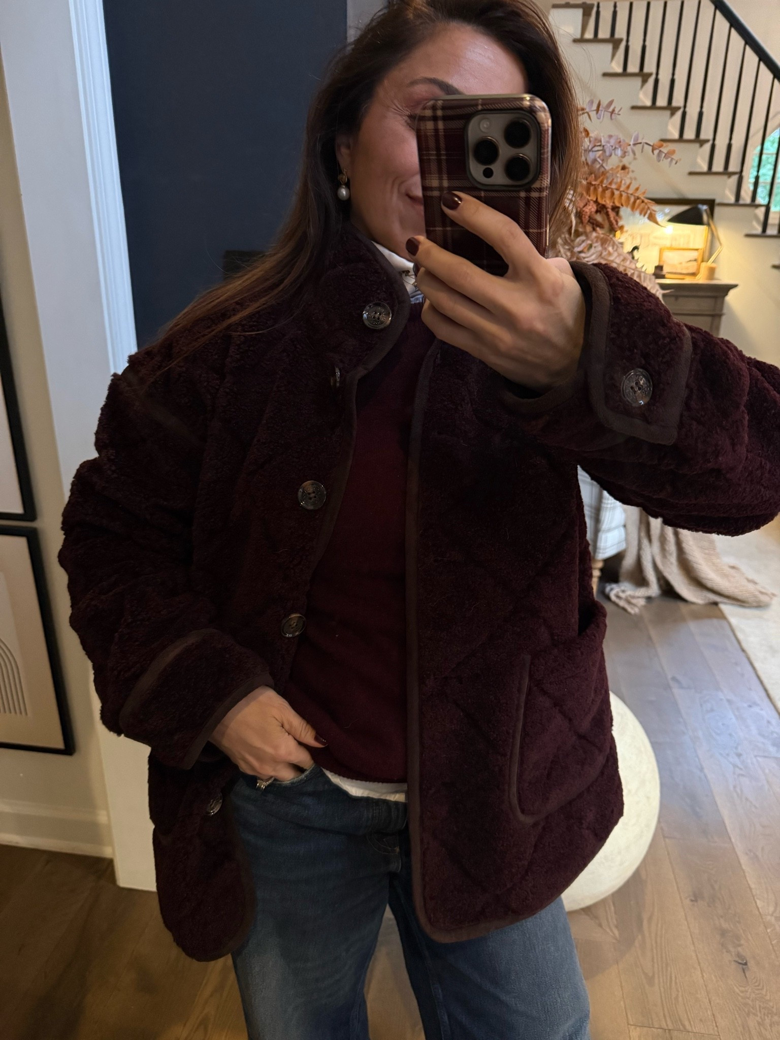 Oh my gggggoodness!!! I am flipping out over this cozy quilted “swacket” in the most perfect oxblood everrrr!!

#LTKdayinmylife #LTKgrwm #LTKootd