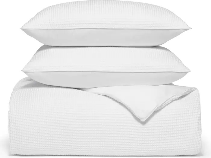 Boll & Branch Waffle Weave Organic Cotton Duvet Cover & Sham Set | Nordstrom | Nordstrom