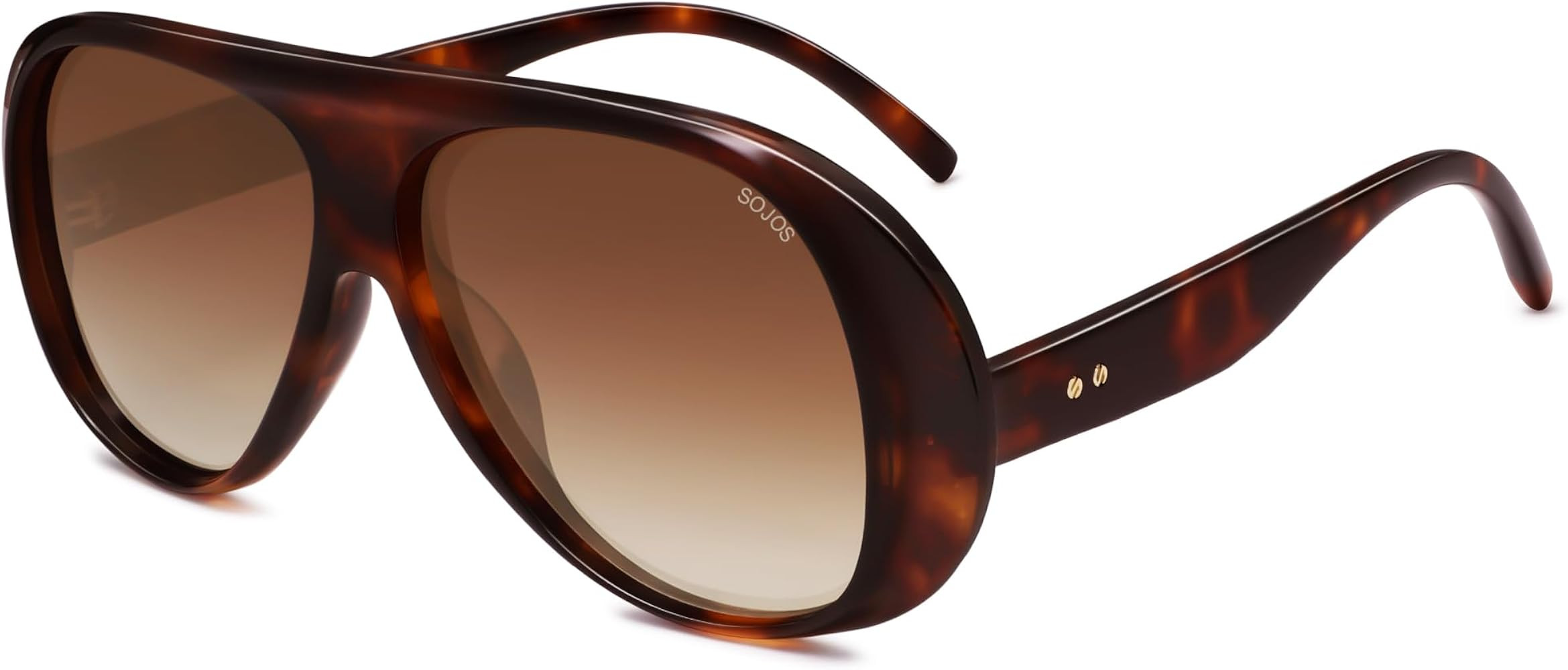SOJOS Retro Polarized Oversized 90s Aviator Sunglasses Womens Men Trendy Vintage Square Shades SJ... | Amazon (US)