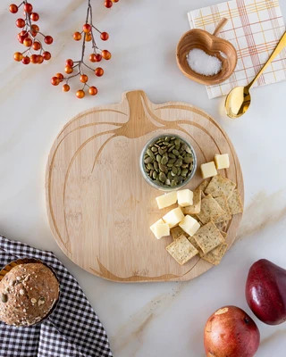Pumpkin Wood Cutting Board | My Mind's Eye