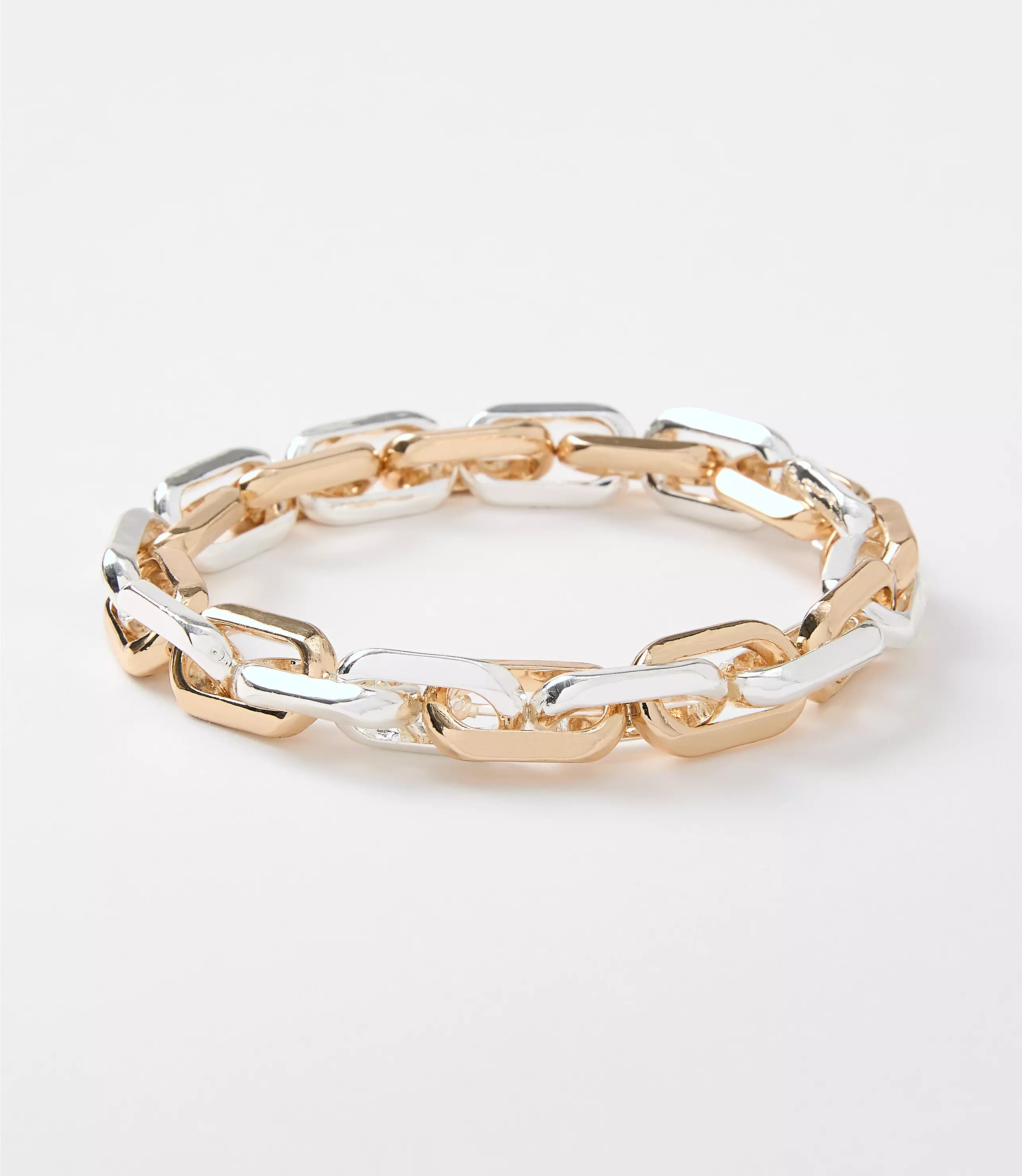 Mixed Metal Chain Link Bracelet | LOFT