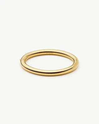Chunky Round Hinged Bangle | 18ct Gold Plated | Missoma UK