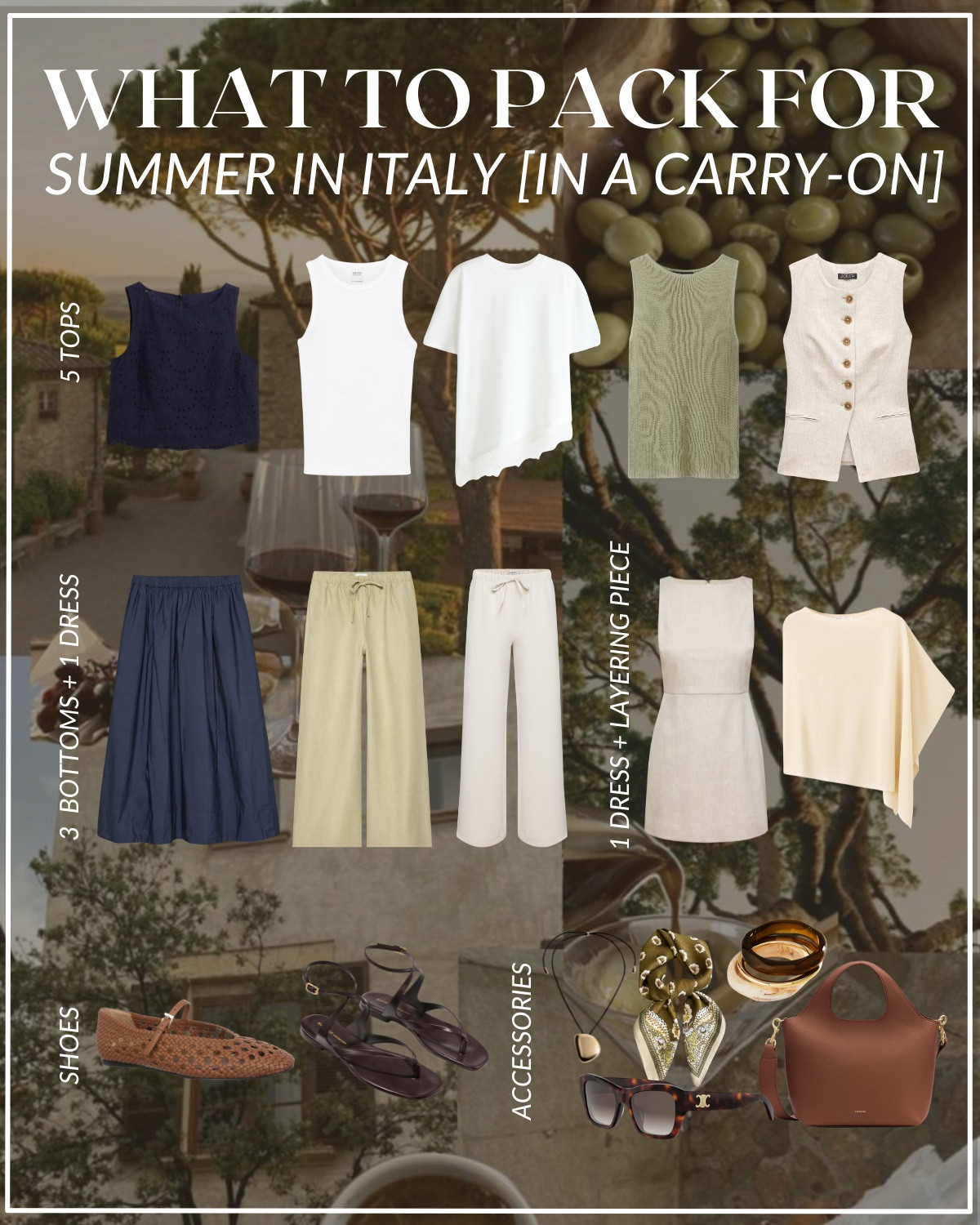 What to pack for summer in Italy in a carry-on 

Summer travel / travel outfits / Europe outfits / minimal and chic / Italy outfits

#LTKTravel