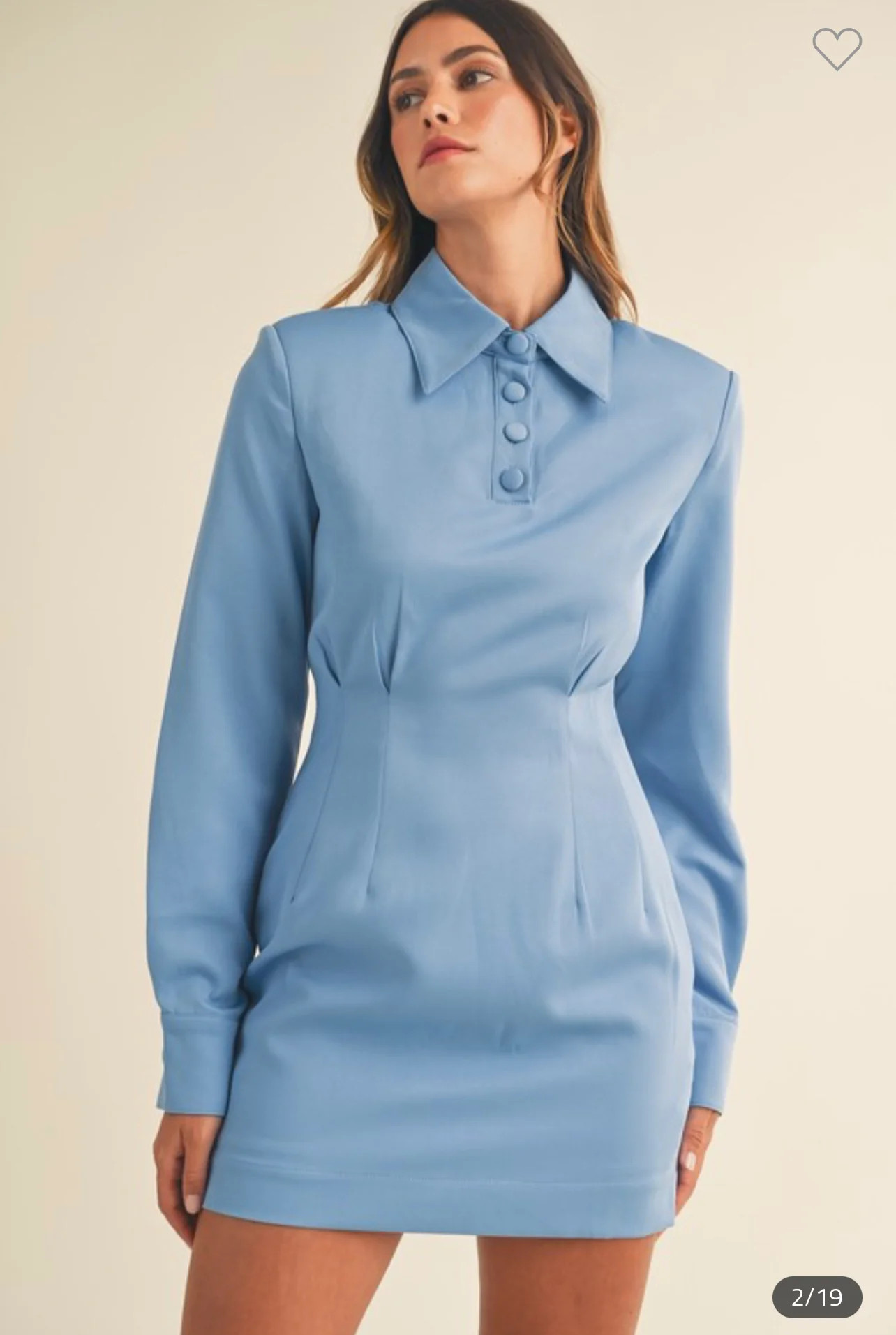 Blue Shirt Dress Small | Shop Christine's Boutique 