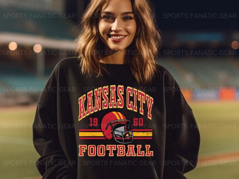 Kansas City Chiefs Retro Style Sweatshirt Crewneck Vintage - Etsy | Etsy (US)