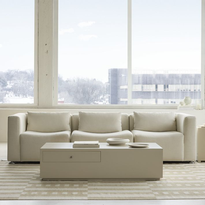 Billy Cotton Curved Sofa (97") | West Elm (US)