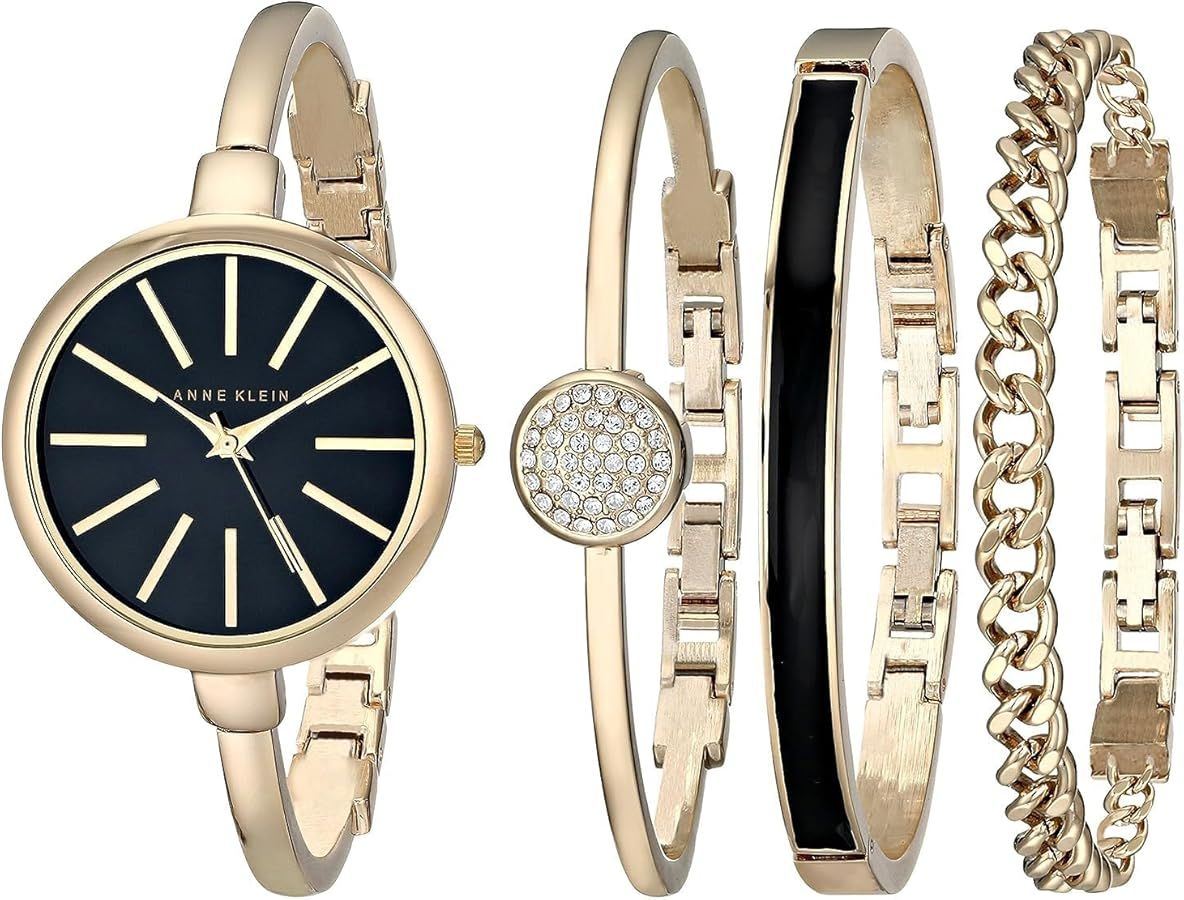 Anne Klein Women's AK/1470 Bangle Watch and Bracelet Set | Amazon (US)