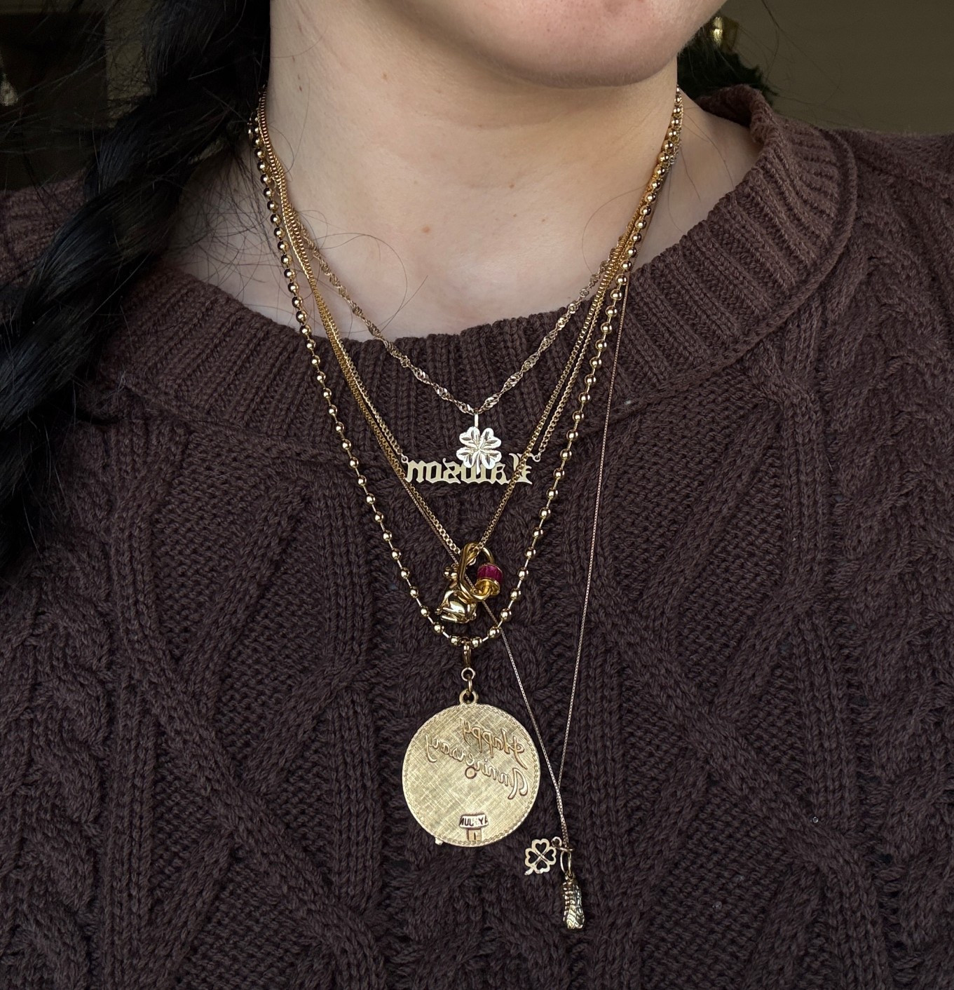 Today's necklace stack #affordablejewelry
#finejewelry
#14kgoldnecklace
#jewelryinspo #necklaces #necklaceinspo #necklacestack 

#LTKHoliday #LTKGiftGuide #LTKSaleAlert